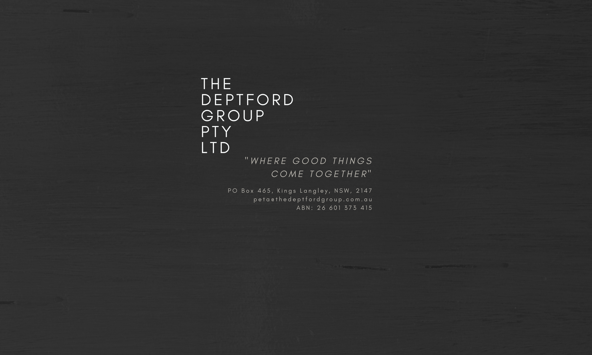 The Deptford Group Pty Ltd
